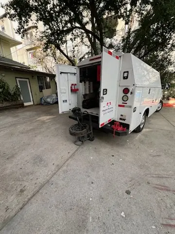 Magnet Plumbing service vehicle on-site for Faucet Repair in Hollywood